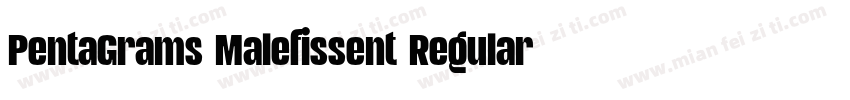 PentaGrams Malefissent Regular字体转换